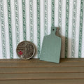 1:12 Scale Miniature Wood Cutting Board with Handle, 1-11/16 inch long, DIY Dollhouse Supply (gray green)