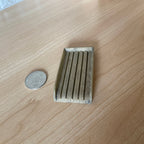 Égouttoir miniature en bois à l'échelle 1:12, à lattes, 6,8 cm de long, fourniture pour maison de poupée à faire soi-même