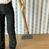 1:12 Miniature Gardening Hoe , Miniature Hoe , Miniature Stirrup Hoe , Digging Hoe - F078