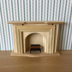 1:12 Miniature Fireplace Log Holder with Logs - F026