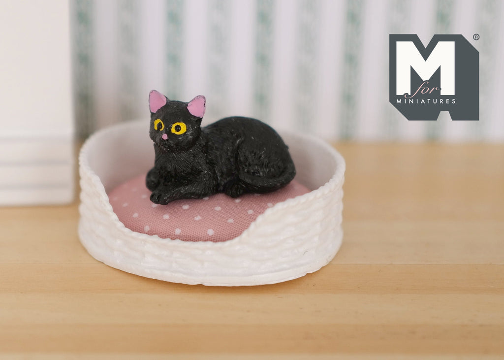1:12 Dollhouse Supplies Miniature cat kitten 1 12th pet (Bed is not included) - C048