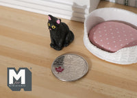 1:12 Dollhouse Miniature cat kitten 1 12th pet (Bed is not included) - C048