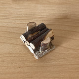 1:12 Miniature Log Pile , Miniature Log Stack , Timber Heap , Woodpile , Stacked logs , Log Mound , Log Stockpile - F018