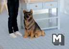 1:12 Scale Miniature Sitting German Shepherd Dog, 2-7/16 inch tall, DIY Dollhouse Supply