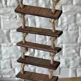 1:12 Miniature Tree House Rope Ladder , Treetop Ladder , Swing Ladder - D079