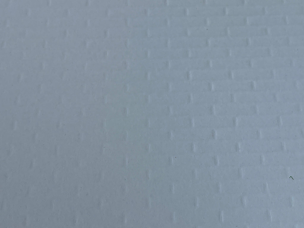 Miniature Weathered Embossed Brick Wall Sheet, 15-15/16 x 11/5/8 inch, DIY Dollhouse Supply