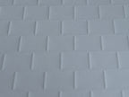 Embossed Dollhouse Roof Sheet , Dollhouse Roof Slates , Roofing Slates 16" x 11-5/8" (Dark)