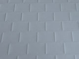 Embossed Dollhouse Roof Sheet , Dollhouse Roof Slates , Roofing Slates 16" x 11-5/8" (Dark)