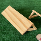 Étagères murales miniatures en bois teinté à l'échelle 1:12, lot de 2, 11 cm de long, fourniture pour maison de poupée à faire soi-même