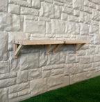 1:12 Unpainted Miniature Wall Shelves Dollhouse Supplies , Wall Rack , Decorative Shelf , Display Shelf  Set of 2 - D057