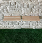 1:12 Unpainted Miniature Wall Shelves Dollhouse Supplies , Wall Rack , Decorative Shelf , Display Shelf  Set of 2 - D057