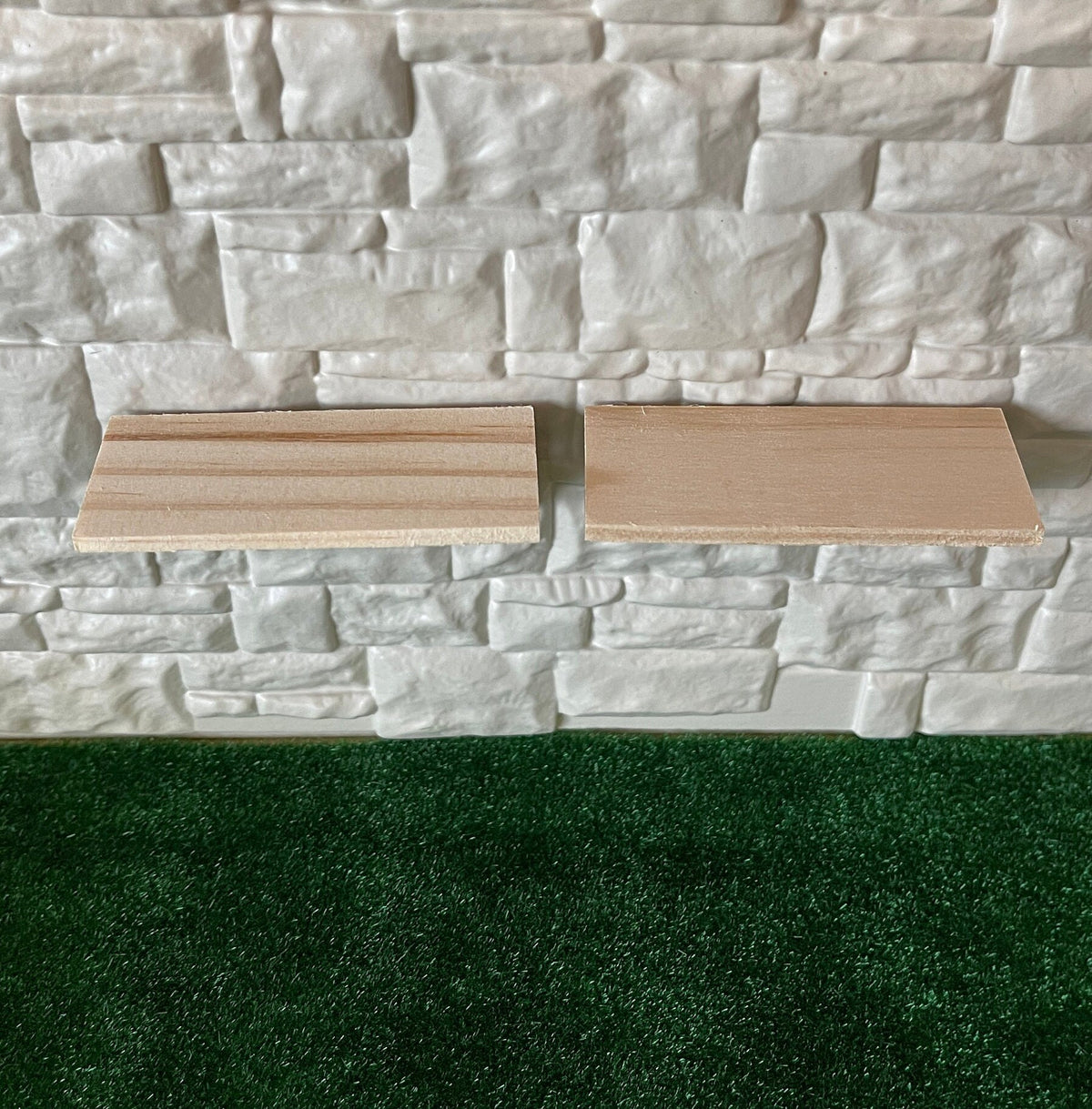 1:12 Unpainted Miniature Wall Shelves Dollhouse Supplies , Wall Rack , Decorative Shelf , Display Shelf  Set of 2 - D057