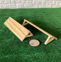 1:12 Scale Miniature Stained Wood Wall Shelves, Set of 2, 4-5/16 inch long, DIY Dollhouse Supply