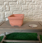 1:12 Scale Miniature Terracotta Trough Planter with Feet, 2-1/2 inch long, DIY Dollhouse Supply