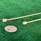 1:12 Dollhouse Supplies Miniature Curtain Rods , Miniature Curtain Poles Set of 2  4.5" Long - B014