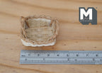 Panier rectangulaire miniature en corde avec 2 anses, échelle 1:12, longueur 3,5 cm, accessoire pour maison de poupée DIY