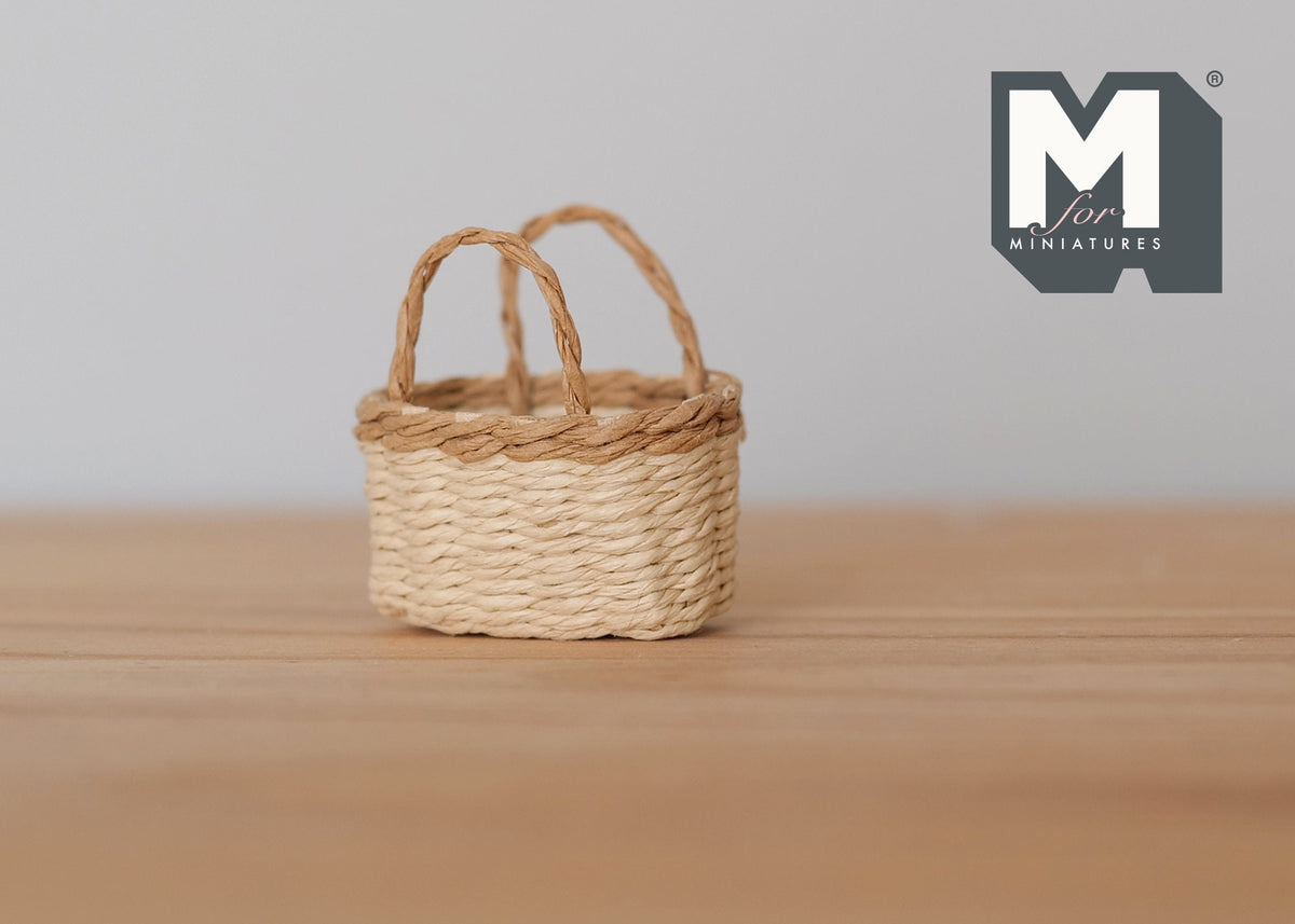 1:12 Dollhouse Supplies Miniature rope basket dolls house 1 12th scale miniature - J025
