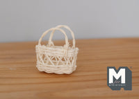 1:12 Dollhouse Miniature Handmade rope basket dolls house 1 12th scale miniature - D060