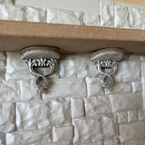 1:12 Miniature Half Moon Corbel , Miniature Wall Shelf , Miniature Bracket , Set of 2 (made from cast resin) - WS3B