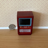 1:12 Miniature Retro Style Television , Wooden TV , Table Television , Table TV from 60s - C090