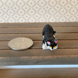 1:12 Miniature Black and White Cat (style C) - C064