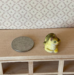 1:12 Scale Miniature Lying Tabby Cat, 1 inch long, DIY Dollhouse Supply (tan) (style A)