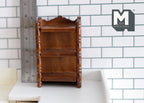 Étagère à épices miniature en bois pour cuisine, échelle 1:12, 3 niveaux, 5,9 cm de haut, accessoire pour maison de poupée DIY (noyer)