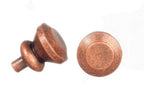 1:12 Scale Miniature Round Cabinet Pulls Dresser Knobs Drawer Pulls Door Knobs 6 Piece Pack Dollhouse Supply (antique copper)