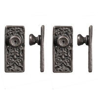 Dollhouse Miniature Door Knob Old English Victorian Heraldic Door Lock Colonial Door Knob Nostalgic Door Lock 4 Piece Pack