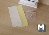 1:12 Unpainted unfinished dollhouse miniature wooden dresser cabinet with mirror swing door and 4 drawers - I003