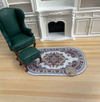 1:12 Miniature Oval Rug , Dollhouse Supplies Living Room Area Rug Carpet - Z10