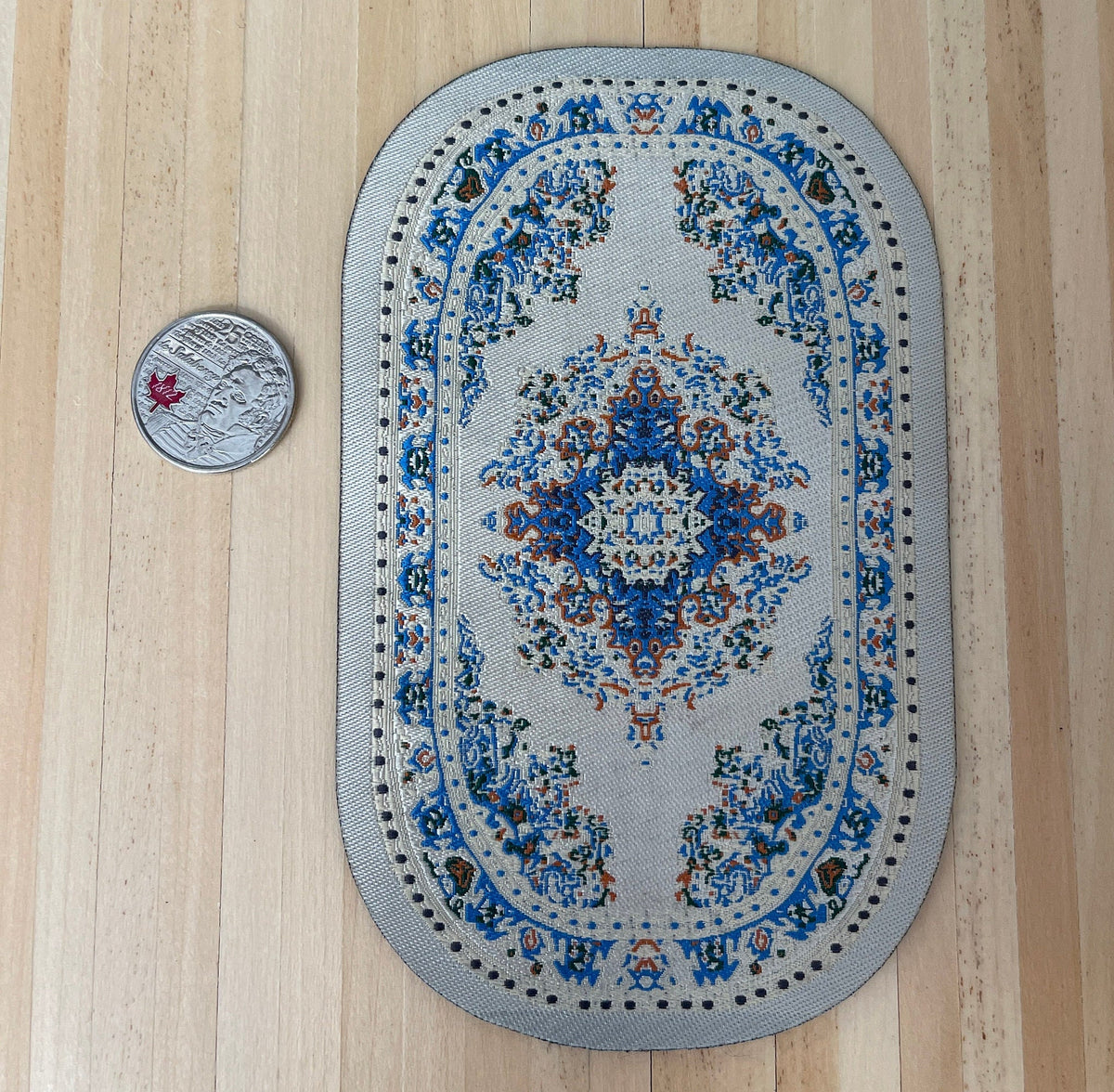 1:12 Miniature Oval Rug , Dollhouse Supplies Living Room Area Rug Carpet - Z10