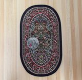 1:12 Miniature Oval Rug , Dollhouse Supplies Living Room Area Rug Carpet - Z10