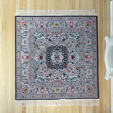 1:12 Miniature Square Rug , Dollhouse Square Carpet Living Room , 20cm x 20cm D102