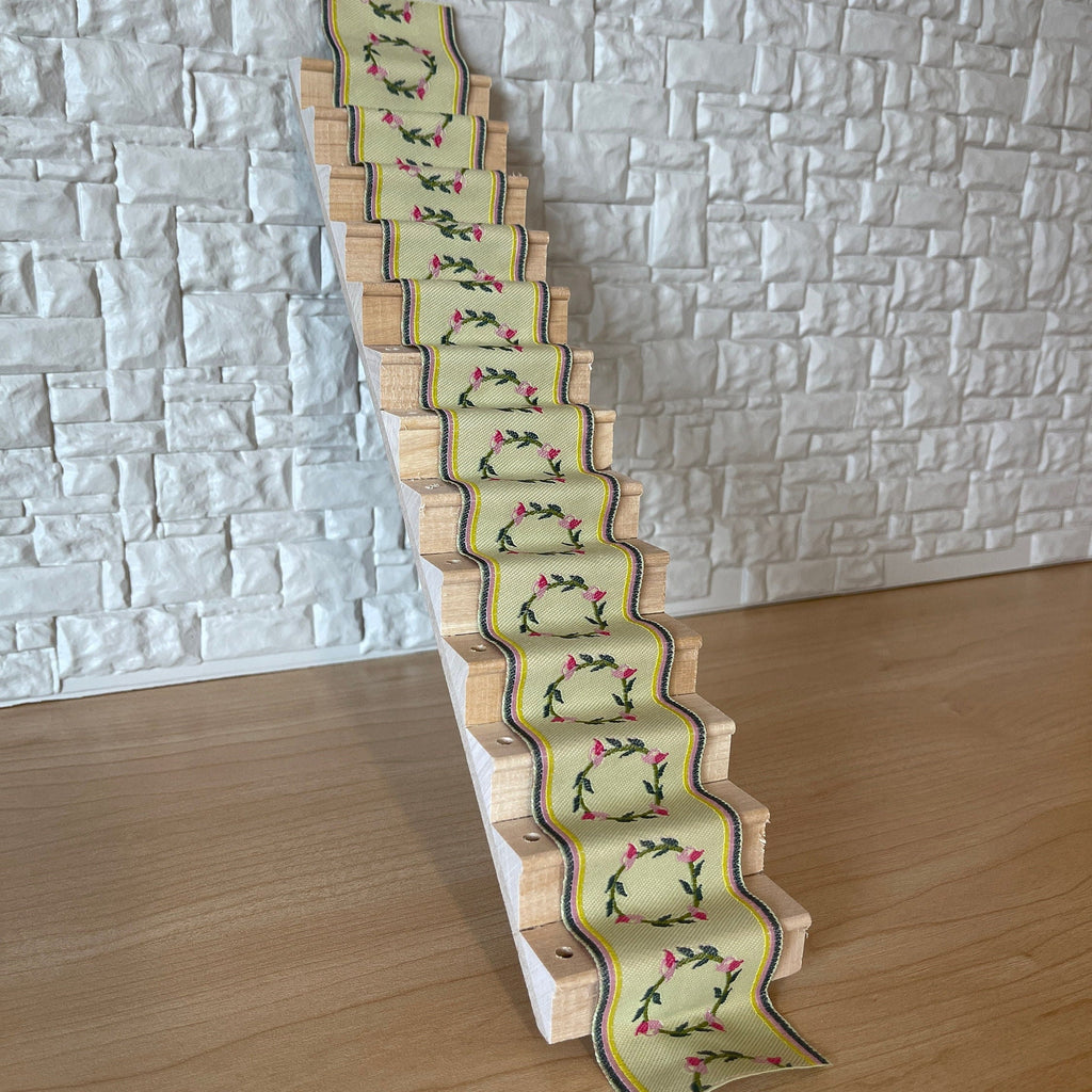 1:12 Miniature Stair Runner , Dollhouse Stair Carpet , Edged Stair Carpet , Staircase Rug , Step Carpet , Tread Carpet - D088