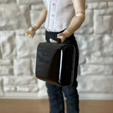 1:12 Miniature Briefcase , Lawyer's Briefcase , Miniature Piano Black Briefcase - C043