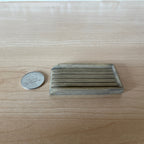 Égouttoir miniature en bois à l'échelle 1:12, à lattes, 6,8 cm de long, fourniture pour maison de poupée à faire soi-même