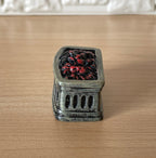 1:12 Miniature Fire Grate , Fireplace Grate , Dollhouse Firebox , Bowed Fire Grid , Fuel Grate , Fireplace Grill (cast resin) (gray)- F019
