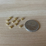 1:12 Dollhouse Supplies Miniature Round Light Switches 10 piece pack , Brass Switches (non-working) - F080