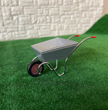 1:12 Miniature Metal Wheelbarrow, Miniature Garden Cart , Miniature Dump Cart , Miniature Garden Trolley , Miniature Push Cart - G099