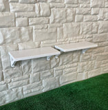 1:12 Miniature Wall Shelves Dollhouse Supplies Wall Rack , Decorative Shelf , Display Shelf  Set of 2 - D049