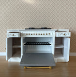 1:12 Dollhouse Supplies Miniature Kitchen Stove , Miniature Kitchen Range with Cook Top , Oven Range and Storage - K023