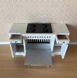 1:12 Dollhouse Supplies Miniature Kitchen Stove , Miniature Kitchen Range with Cook Top , Oven Range and Storage - K023