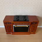 1:12 Dollhouse Supplies Miniature Kitchen Stove , Miniature Kitchen Range with Cook Top , Oven Range and Storage - K023