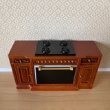 1:12 Dollhouse Miniature Kitchen Stove , Miniature Kitchen Range with Cook Top , Oven Range and Storage - H023