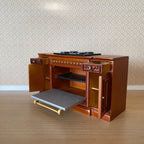 1:12 Dollhouse Supplies Miniature Kitchen Stove , Miniature Kitchen Range with Cook Top , Oven Range and Storage - K023