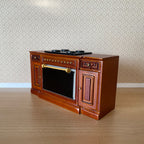 1:12 Dollhouse Supplies Miniature Kitchen Stove , Miniature Kitchen Range with Cook Top , Oven Range and Storage - K023
