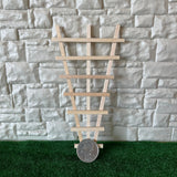 Dollhouse Garden Trellis Climbing Plant Frame , Unpainted Vertical Trellis Plant Stand - I043