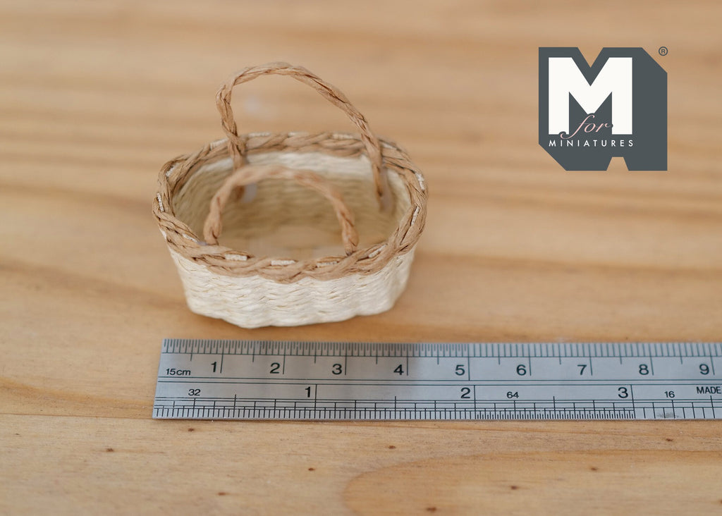 1:12 Dollhouse Supplies Miniature rope basket dolls house 1 12th scale miniature - J025
