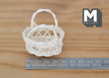 1:12 Dollhouse Miniature Handmade rope basket dolls house 1 12th scale miniature - D053